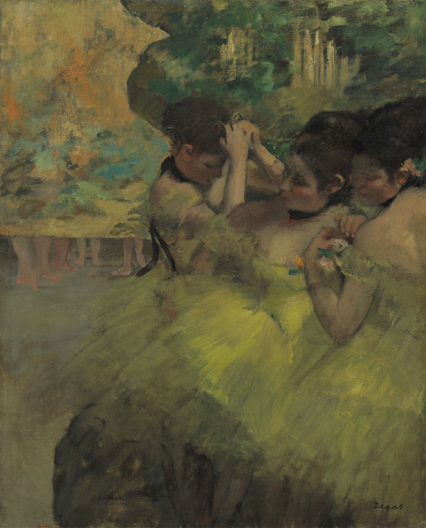 Yellow Dancers. In the Wings 1874